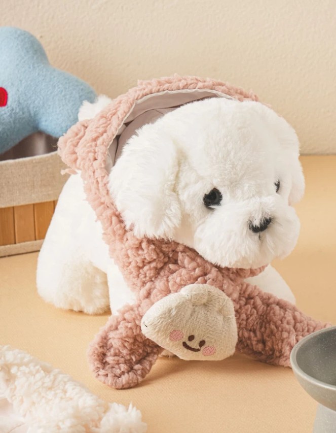 플러피 테디베어 모자